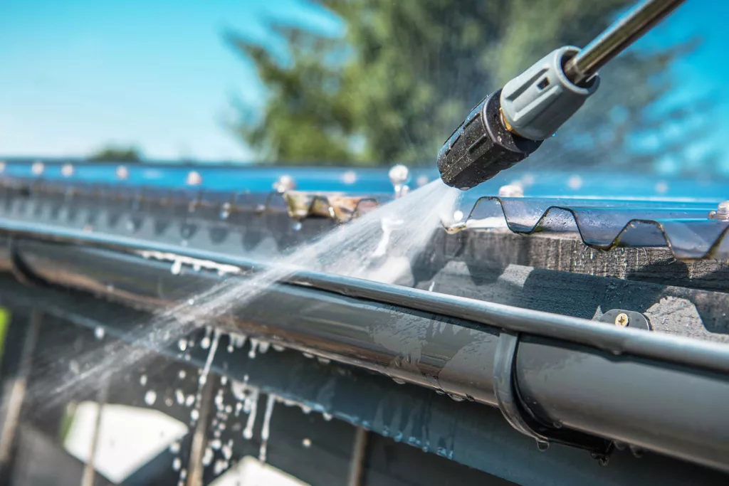 Let us remove debris with our expert gutter cleaning.